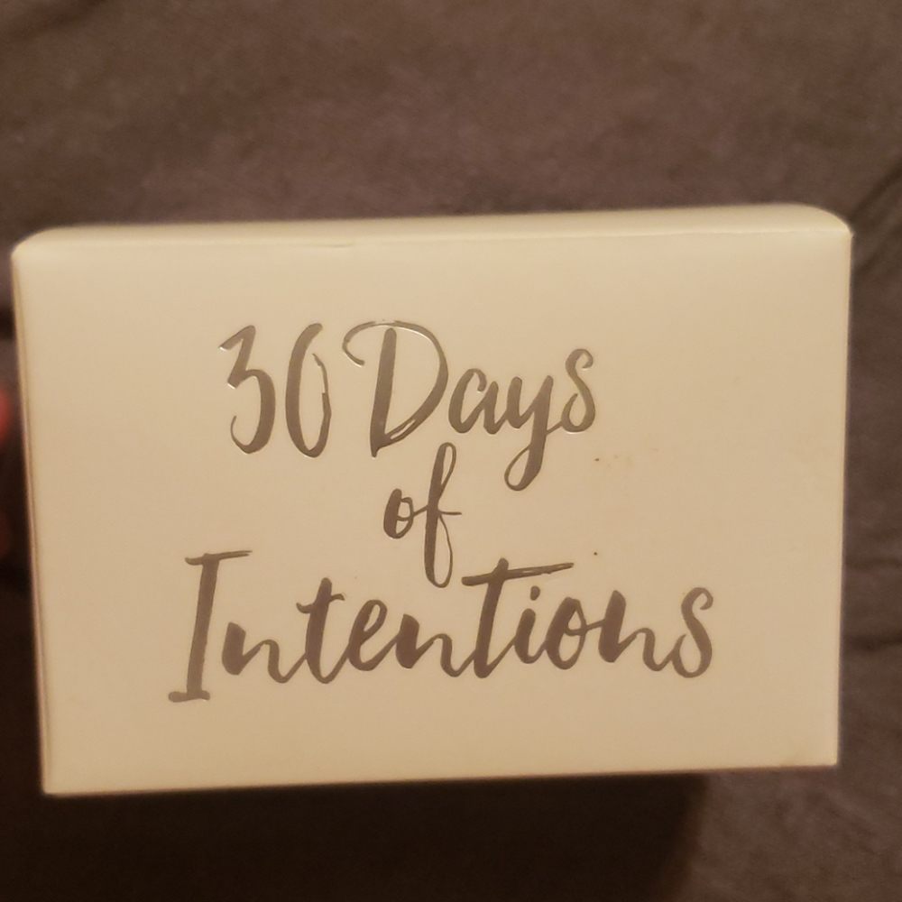 30 days of intention cards